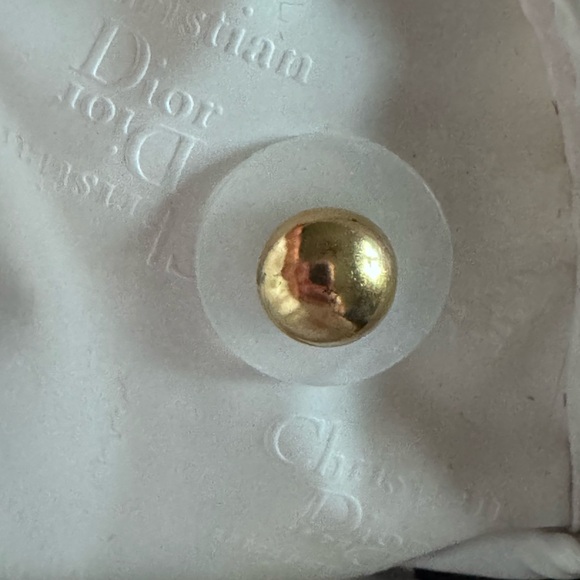 Adorable vintage Dior Black and White Striped Cosmetic Bag - Picture 7 of 7